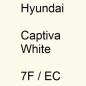 Preview: Hyundai, Captiva White, 7F / EC.